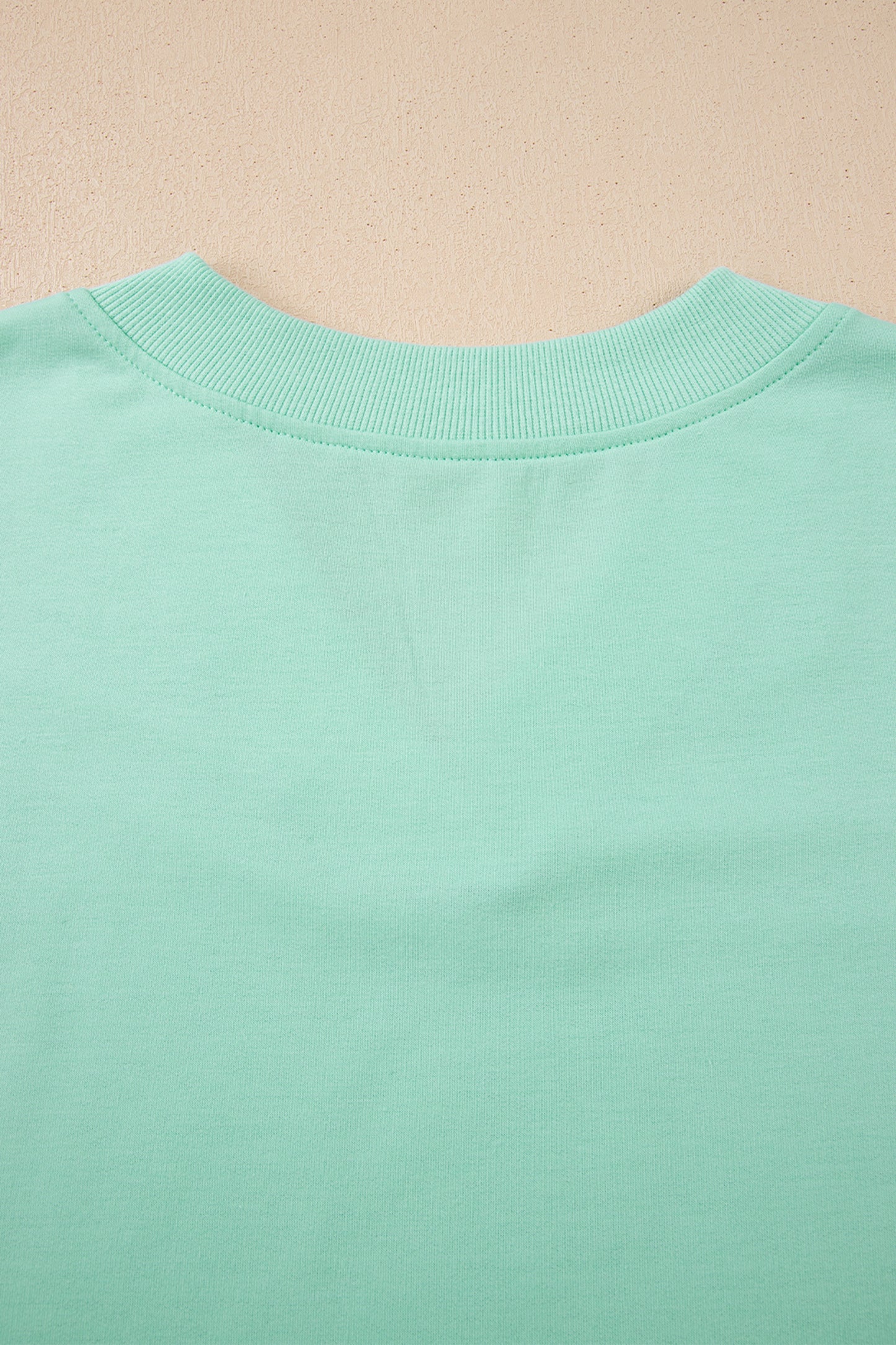 Bonbon Solid Color V Neck Tee Drawstring Pant Set