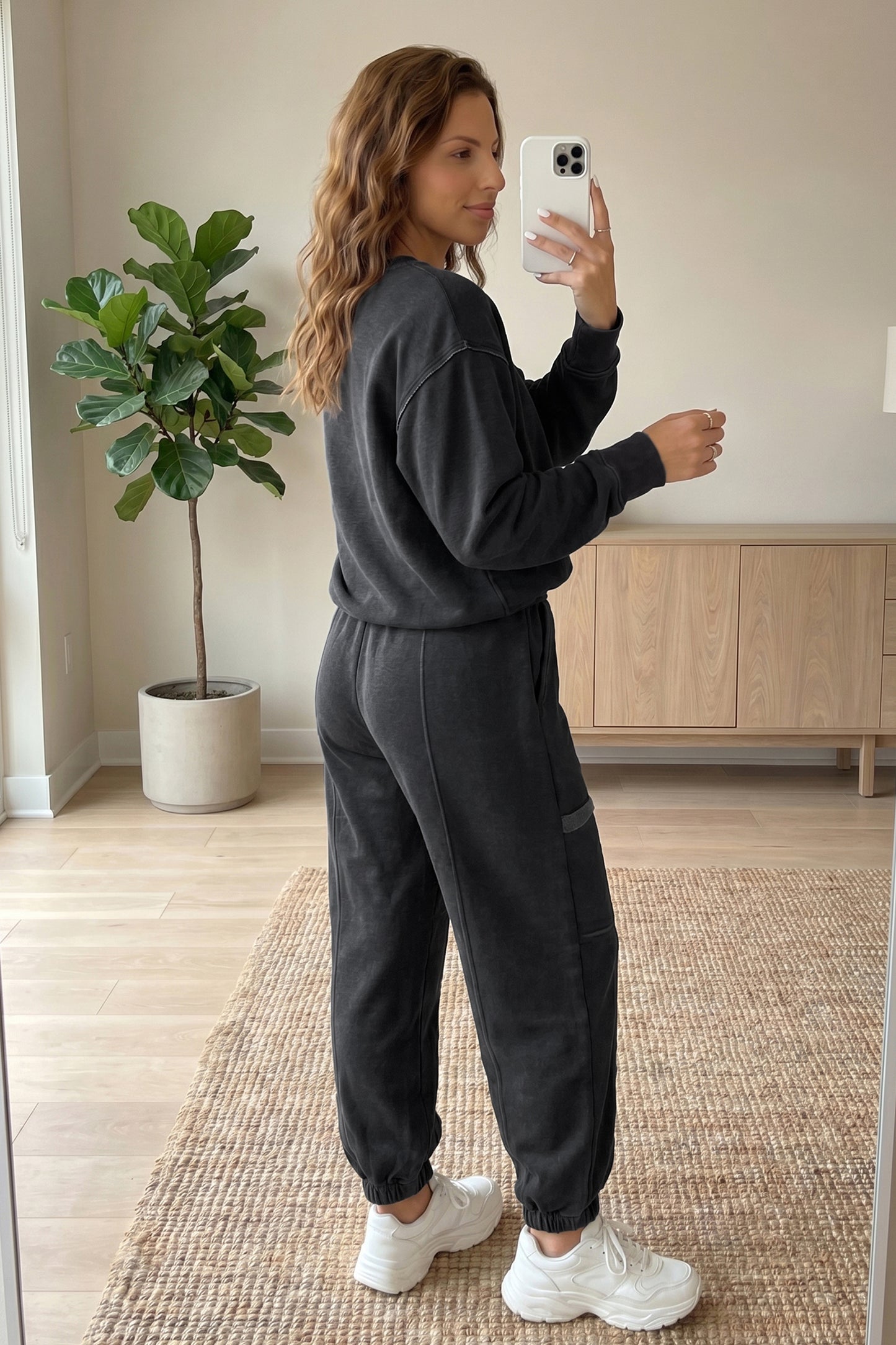Skobeloff Solid Colorblock Jogger Pants Set