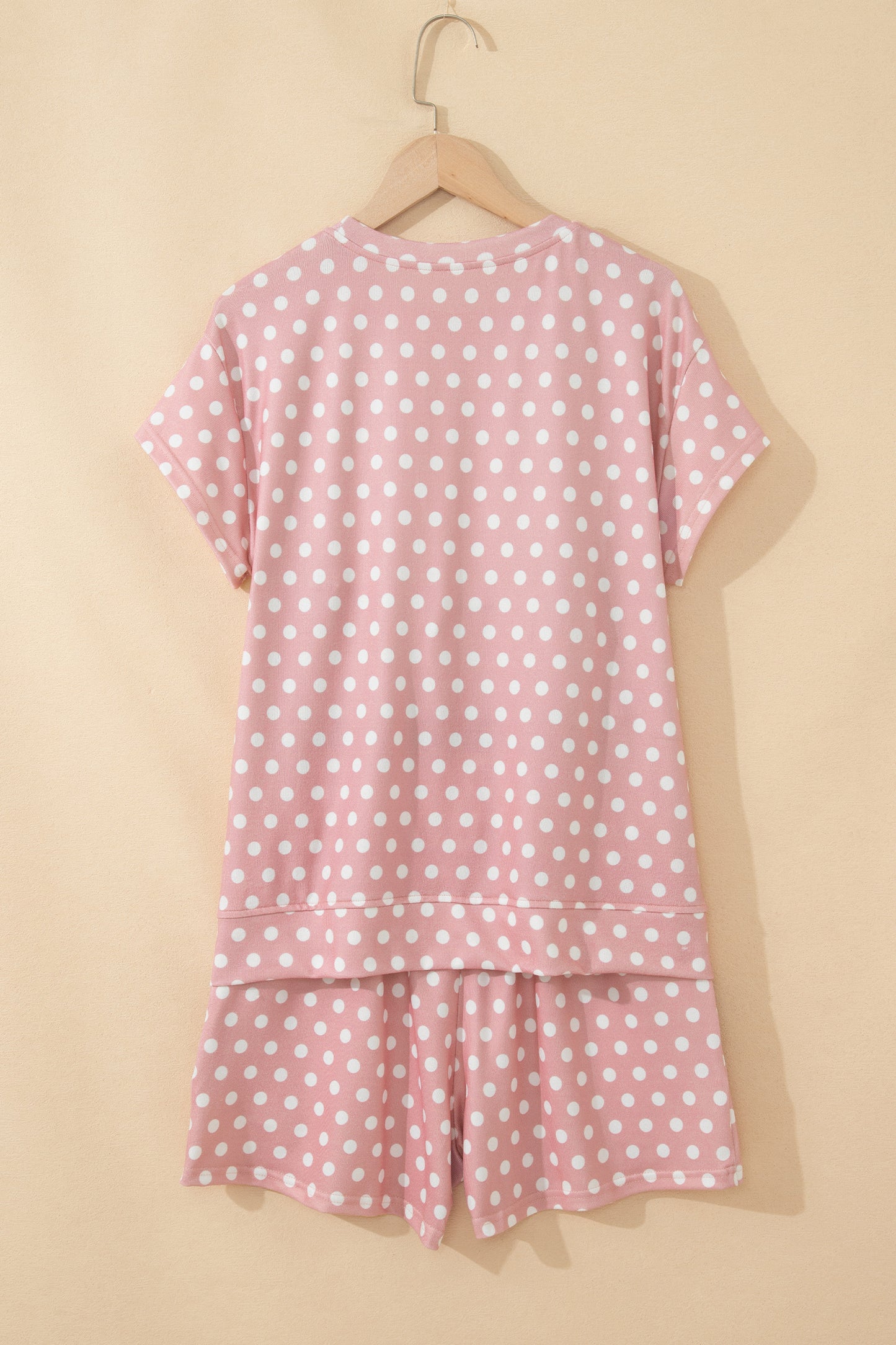 Green Polka Dot Print Short Set