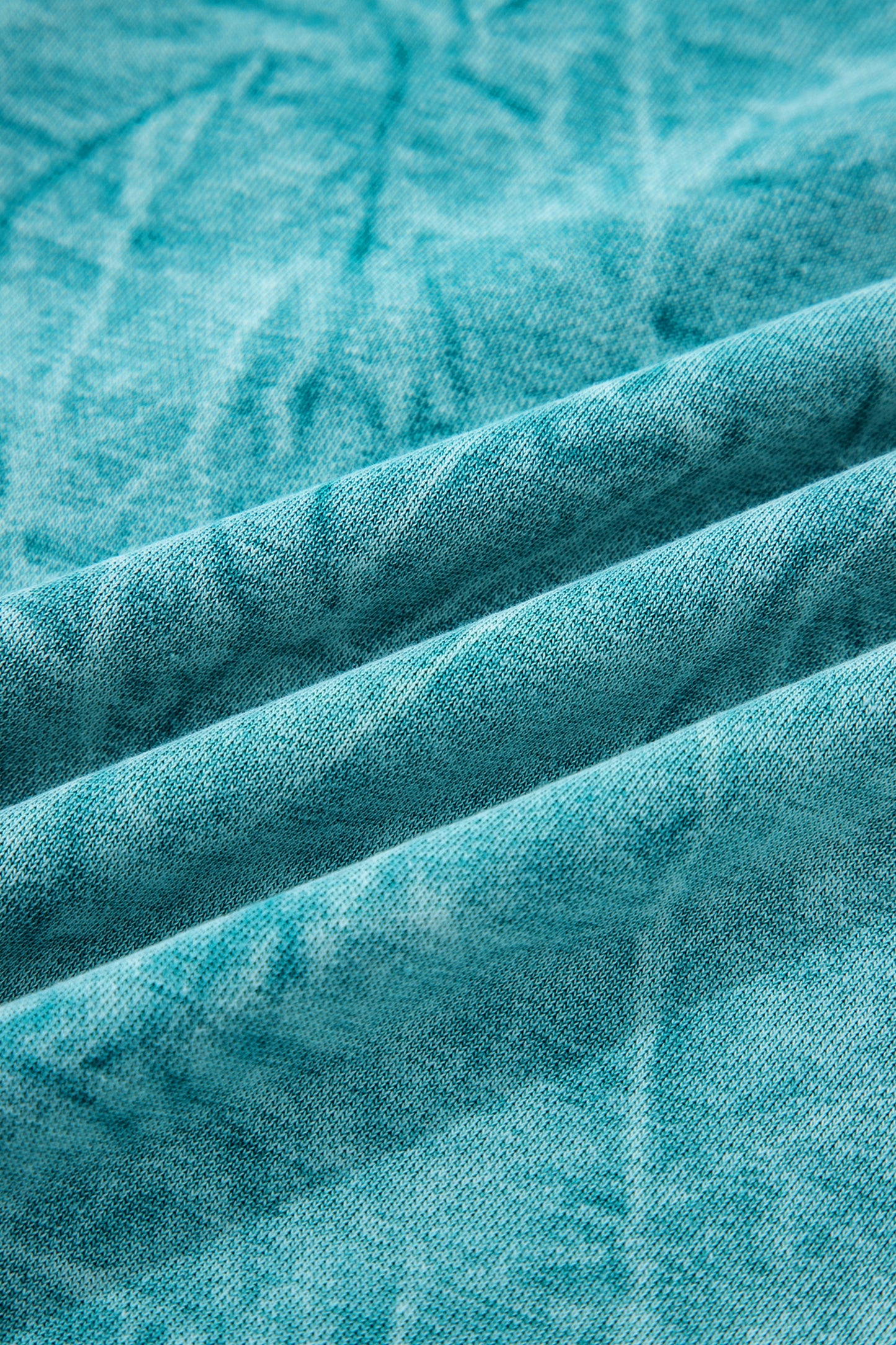 Sea Green  saved by grace Letter Embroidery Mineral Wash Loose Sweatshirt