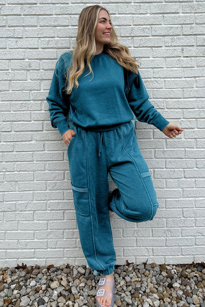 Skobeloff Solid Colorblock Jogger Pants Set
