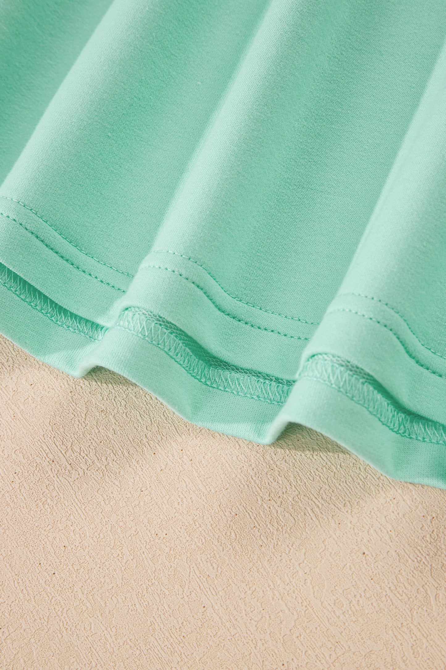 Bonbon Solid Color V Neck Tee Drawstring Pant Set