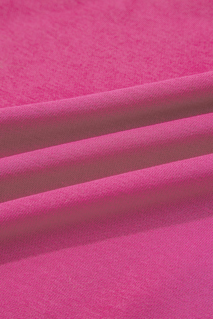 Navy Blue Preppy Striped Sleeve Loose Sweatshirt