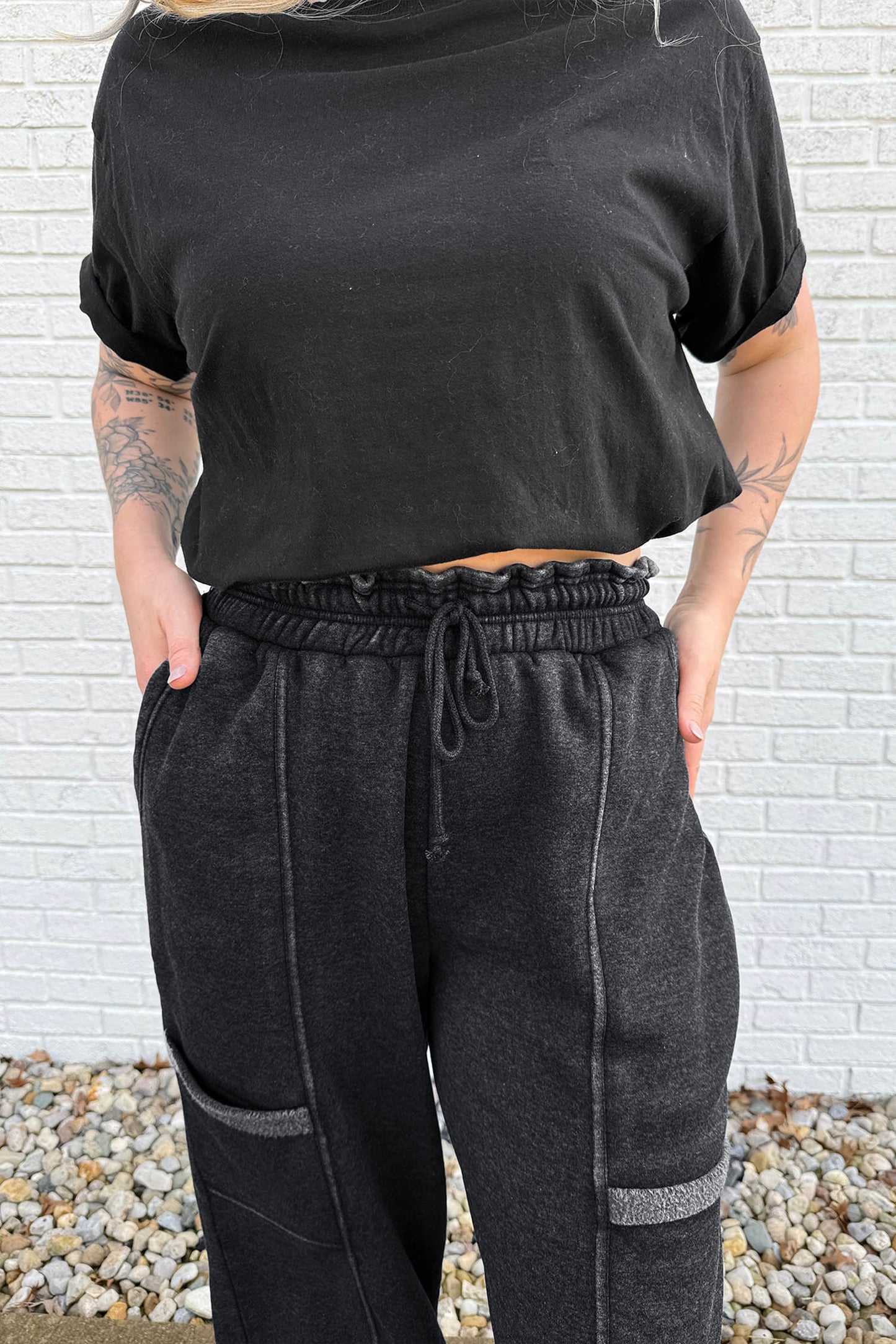 Skobeloff Solid Colorblock Jogger Pants Set