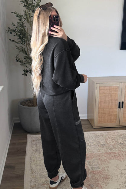 Skobeloff Solid Colorblock Jogger Pants Set