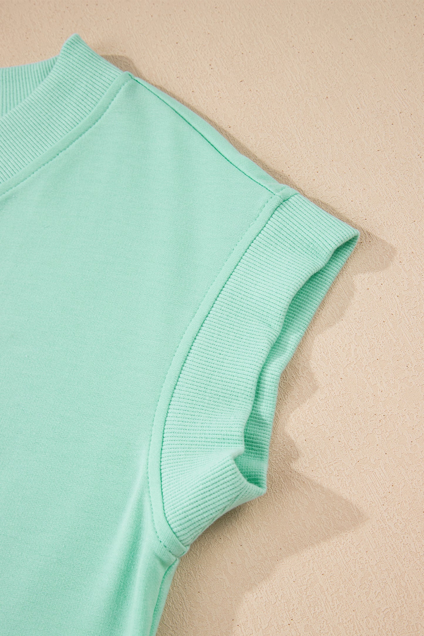 Bonbon Solid Color V Neck Tee Drawstring Pant Set