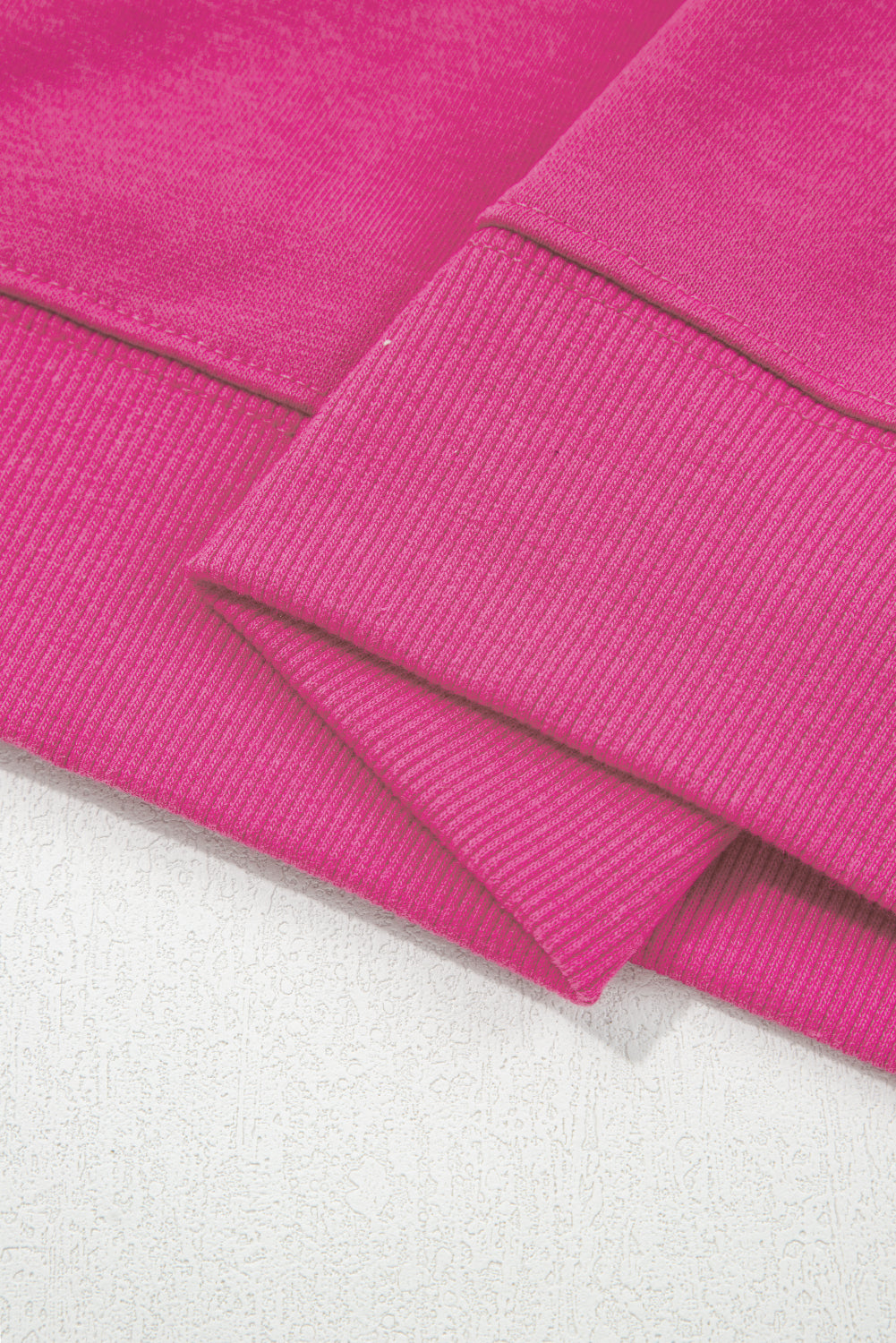 Navy Blue Preppy Striped Sleeve Loose Sweatshirt